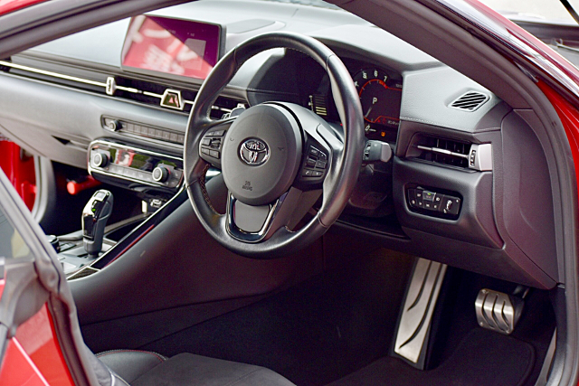 dashboard of HKS WIDEBODY DB22 GR SUPRA SZ-R.