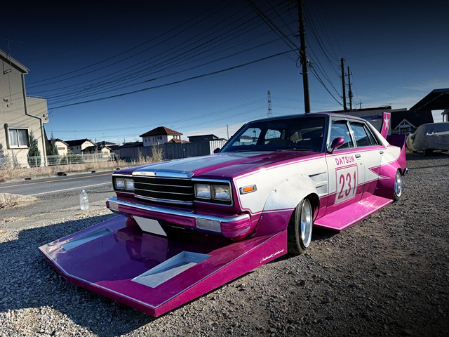 Front exterior of KAIDO RACER Build WORKS WIDEBODY HC231 LAUREL.