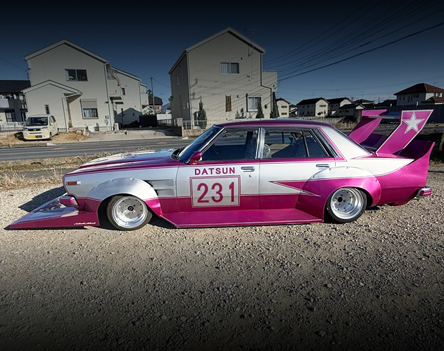 Left Side exterior of KAIDO RACER Build WORKS WIDEBODY HC231 LAUREL.