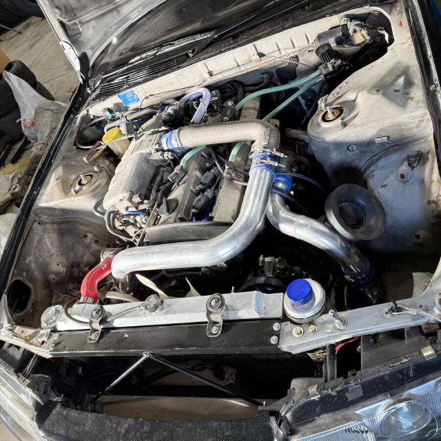 RB20DET turbo engine.