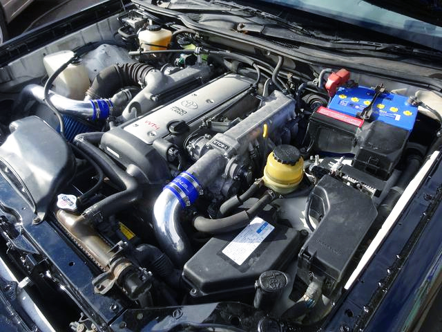 VVT-i 1JZ-GTE turbo engine.