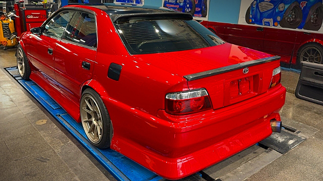 Rear exterior of WIDEBODY JZX100 CHASER.