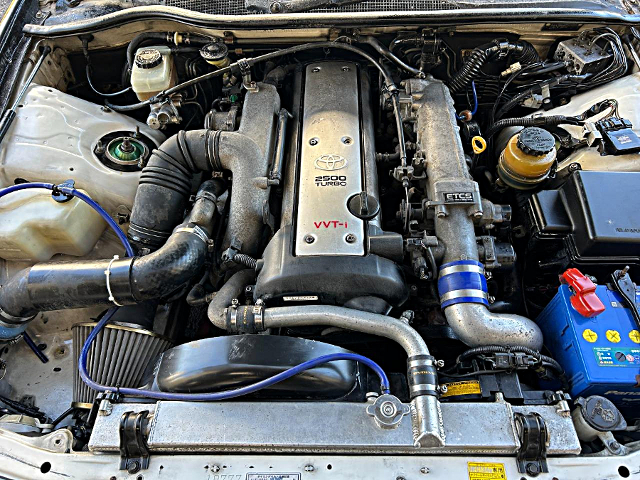 VVT-i 1JZ-GTE turbo engine.