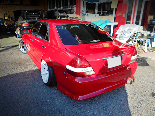 Rear exterior of Donki Express Shopping Build JZX110 Mark II iR-V.