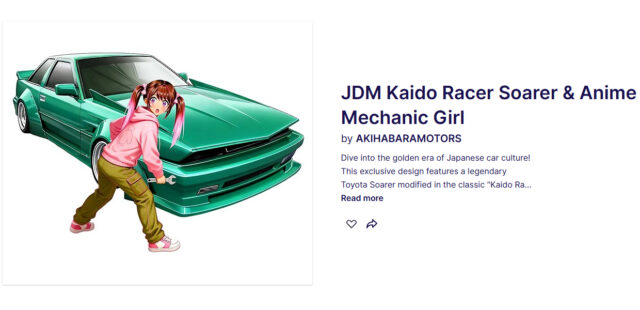 Kaido Racer Style SOARER & Mechanic Girl.