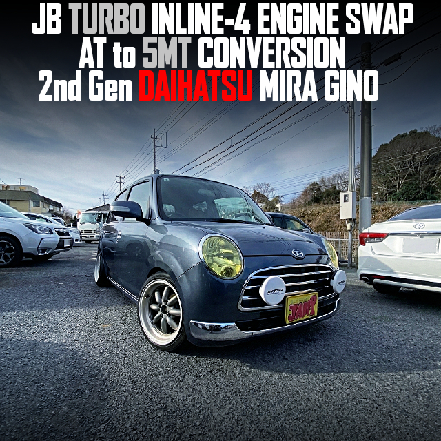 JB TURBO INLINE-4 ENGINE SWAP, AT to 5MT CONVERSION, in the 2nd Gen DAIHATSU MIRA GINO.