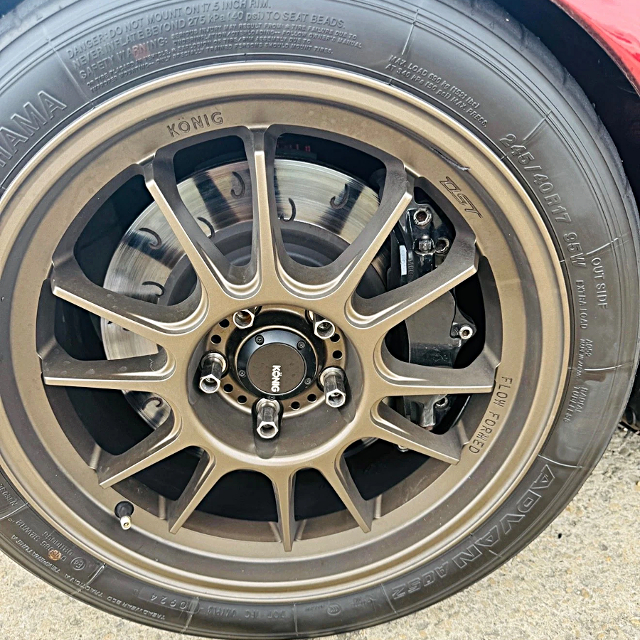 Brake caliper upgrade.