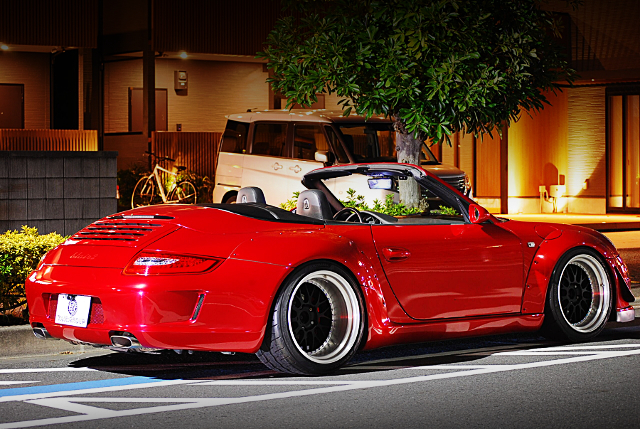 Rear exterior of RWB WIDEBODY Porsche 997 Cabriolet Carrera 4 Tiptronic S.