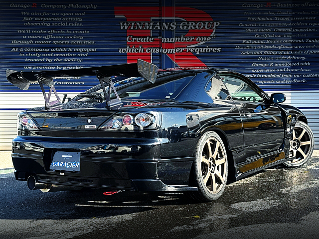 Rear exterior of 180SX faced S15 SILVIA SPEC-S.