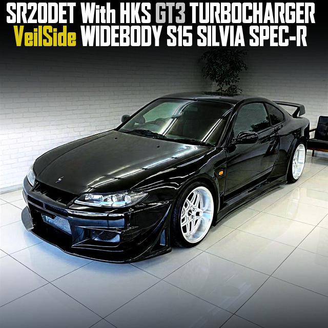 SR20DET With HKS GT3 TURBOCHARGER in the VeilSide WIDEBODY S15 SILVIA SPEC-R.