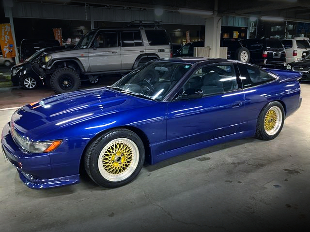 Front Side exterior of IMPACT BLUE Painted SILEIGHTY.