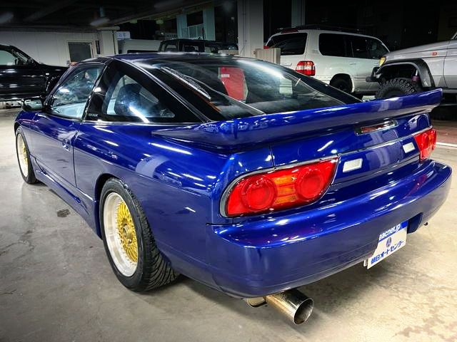 Rear exterior of IMPACT BLUE Painted SILEIGHTY.
