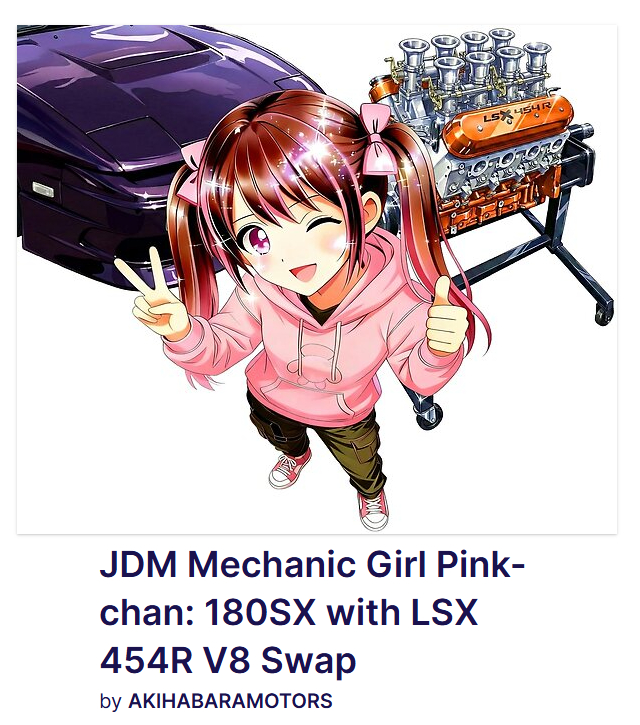 LSX 454R ITB Swapped 180SX & Anime Mechanic.