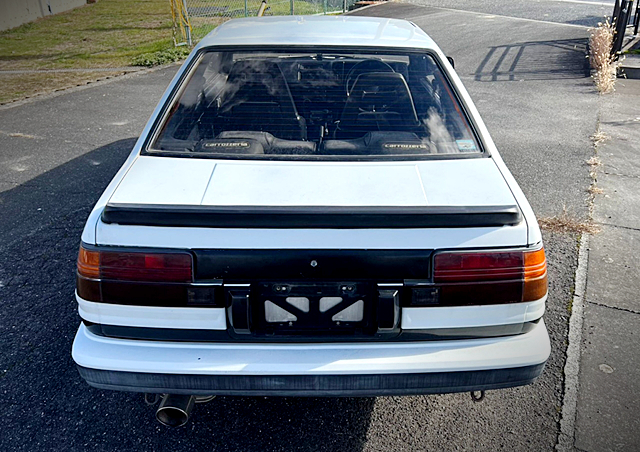 Rear exterior of AE86 COROLLA LEVIN GT APEX.