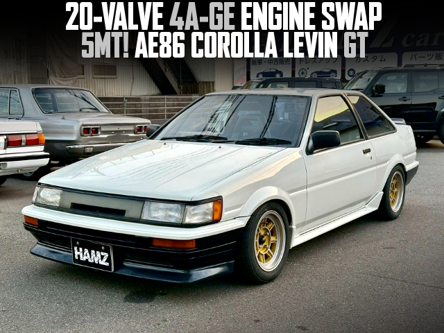 20-VALVE 4A-GE ENGINE swapped AE86 COROLLA LEVIN GT of 5MT.