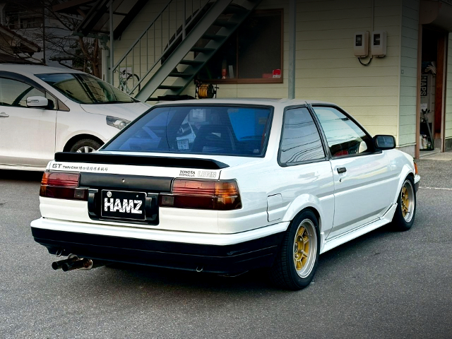 Rear exterior of AE86 COROLLA LEVIN GT.