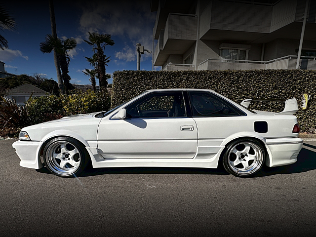 Side exterior of AE92 COROLLA LEVIN GT APEX LIMITED.