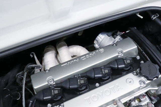 Exhaust manifold on 4.5AG engine.