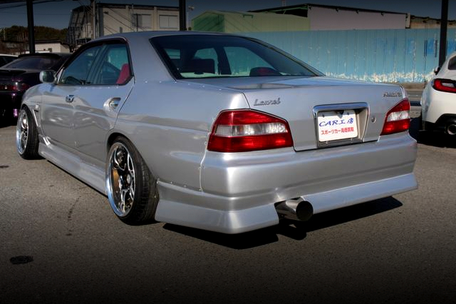 Rear exterior of WIDEBODY C35 NISSAN LAUREL.
