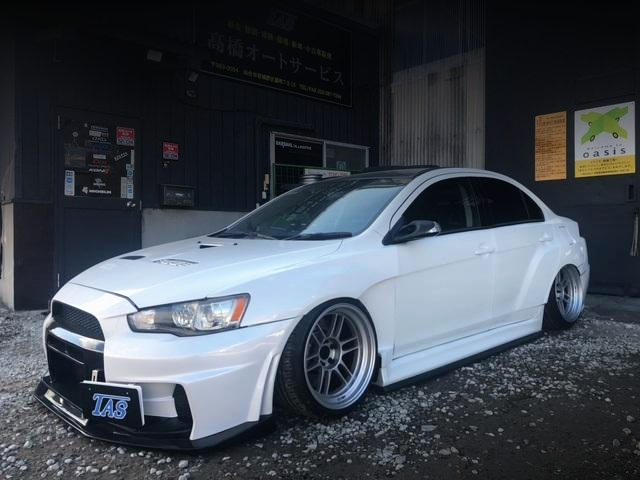 Front exterior of WIDEBODY CZ4A LANCER EVOLUTION X GSR.