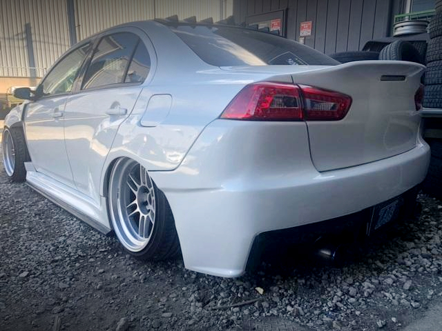 Rear exterior of WIDEBODY CZ4A LANCER EVOLUTION X GSR.