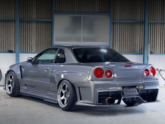 Rear exterior of KUHL-RACING WIDEBODY ER34 SKYLINE 2-DOOR 25GT TURBO.