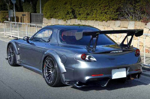 Rear exterior of RE AMEMIYA SUPER GREDDY III EVO BODY FD3S RX-7 TYPE-R.