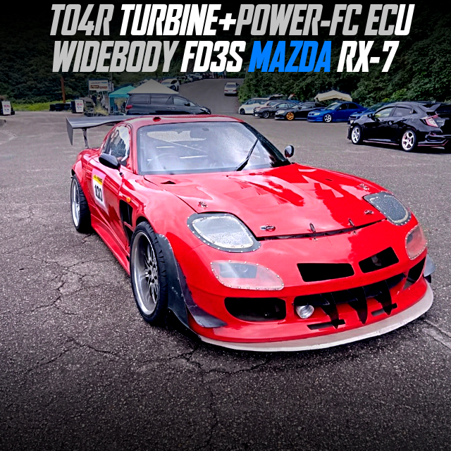 TO4R TURBINE and POWER-FC ECU in the WIDEBODY FD3S MAZDA RX-7.