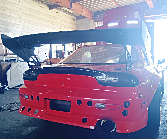 Rear exterior of WIDEBODY FD3S MAZDA RX-7.
