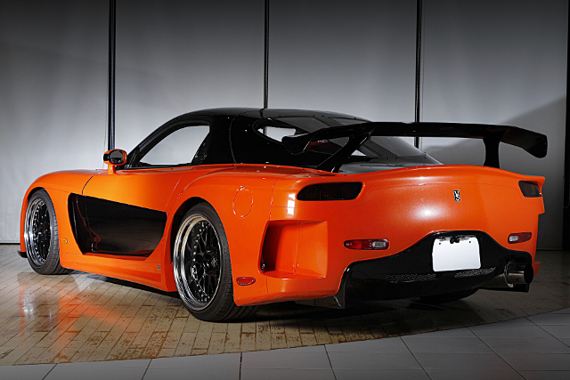 Rear exterior of VeilSide RX-7 Fortune BODY FD3S EFINI RX7 TYPE-R.