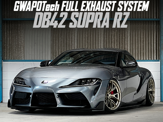 GWAPOTech FULL EXHAUST SYSTEM installed DB42 SUPRA RZ.