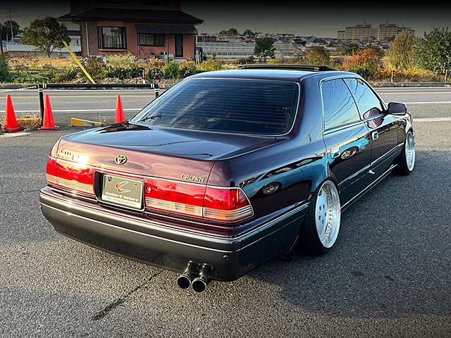 Rear exterior of JDM VIP style JZS155 CROWN 3.0 ROYAL SALOON.