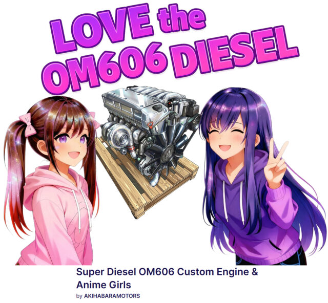 Super Diesel OM606 Custom Engine & Anime Girls.
