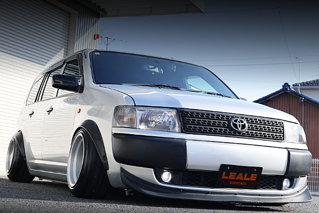 Front exterior of NCP51V PROBOX VAN 1.5 DX COMFORT PACKAGE.