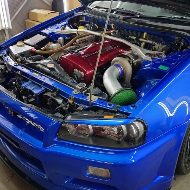 RB26 With HKS TO4R SINGLE TURBO.