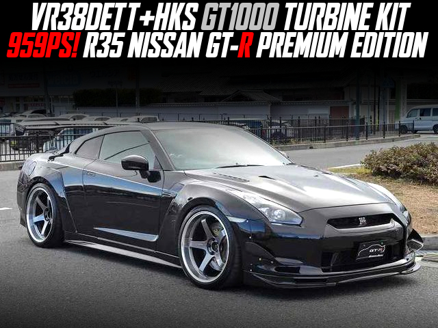 VR38DETT woth HKS GT1000 TURBINE KIT in the 959PS R35 NISSAN GT-R PREMIUM EDITION.