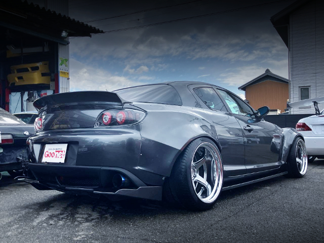 Rear exterior of WIDEBODY SE3P RX-8 TYPE-S.