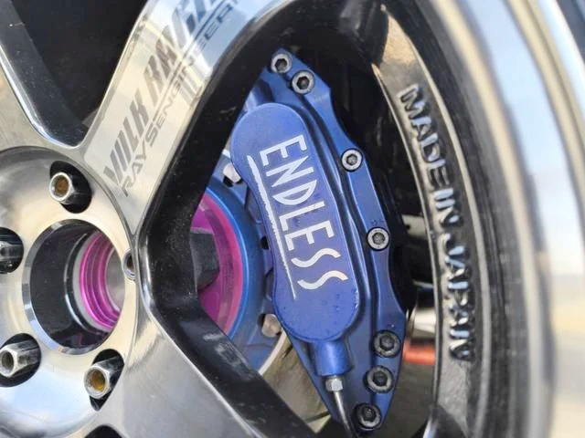 ENDLESS brake caliper installed S14 SILVIA Ks.