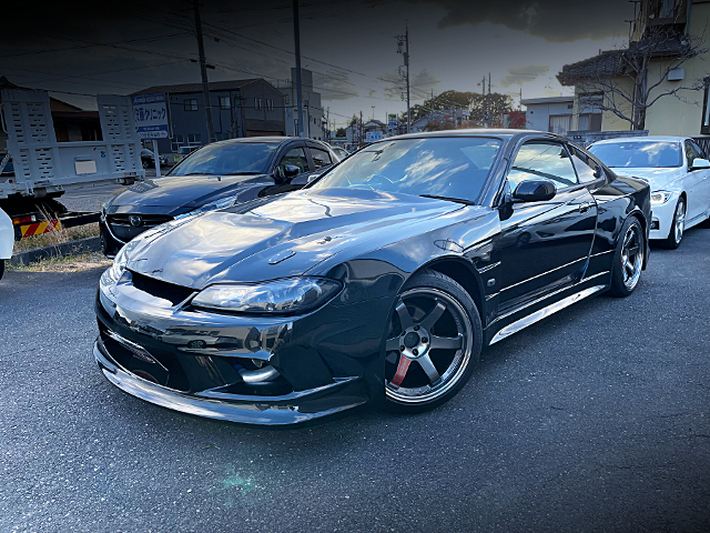 Front exterior of VERTEX EDGE WIDEBODY S15 SILVIA SPEC-R V-PACKAGE.
