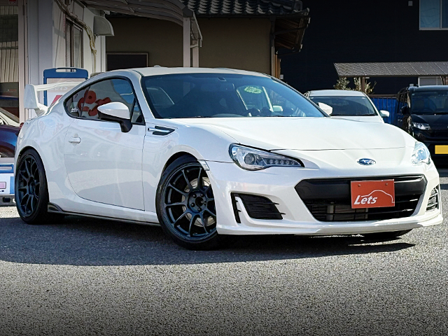 Front exterior of LEFT-HAND DRIVE 1st Gen SUBARU BRZ.