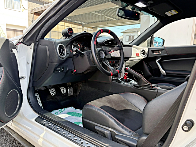 Interior of LEFT-HAND DRIVE 1st Gen SUBARU BRZ.