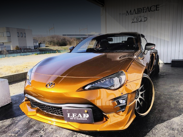 Front exterior of rallybacker WIDEBODY ZN6 TOYOTA 86 GT LIMITED.