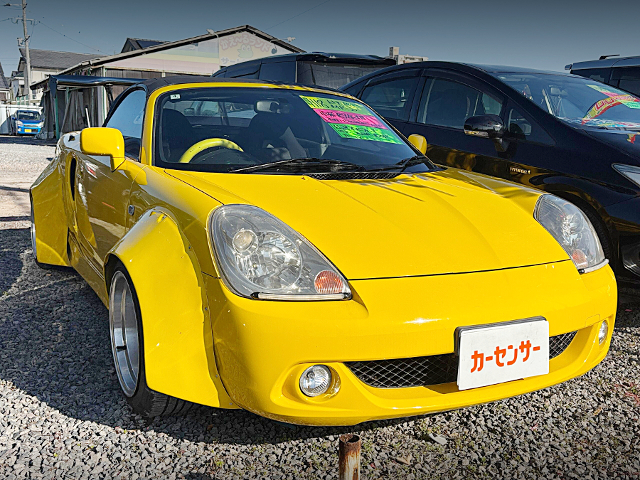 Front exterior of JDM WORKS WIDEBODY ZZW30 MR-S.