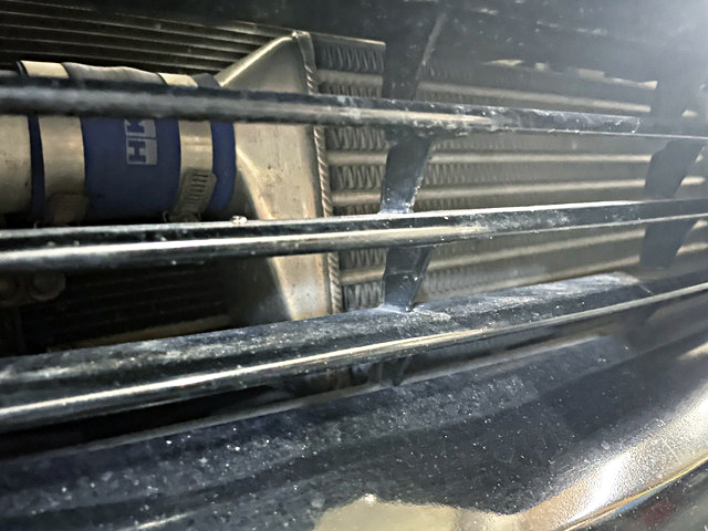 Front mount intercooler.