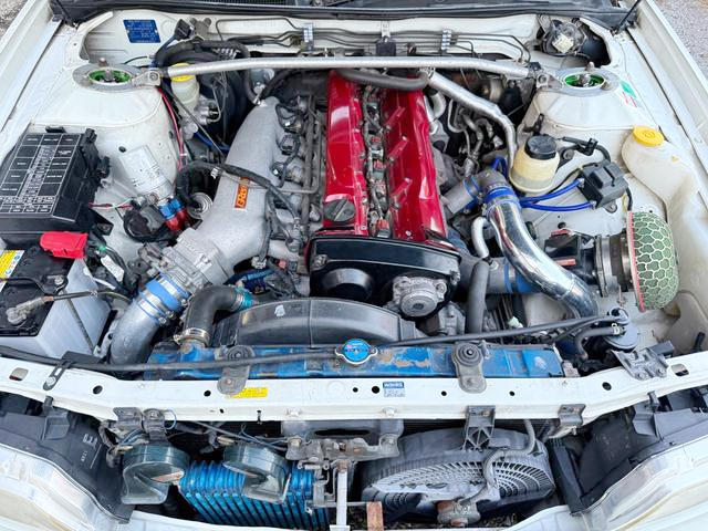 RB25DET With AFTERMARKET TURBOCHARGER.