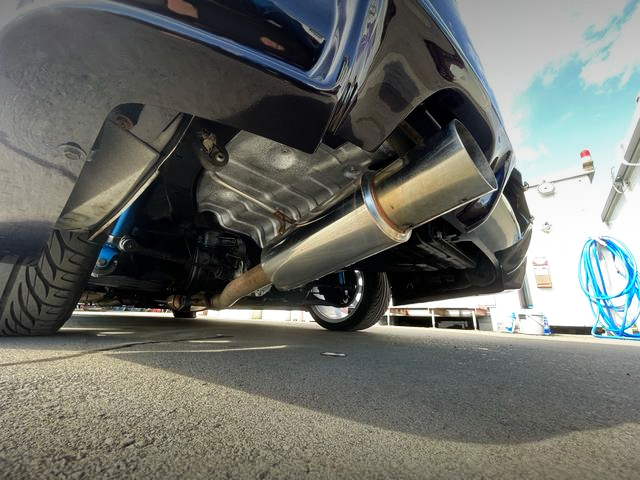 Aftermarket exhaust muffler.