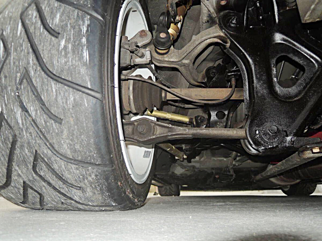 Tire and arms of FD3S MAZDA RX-7.