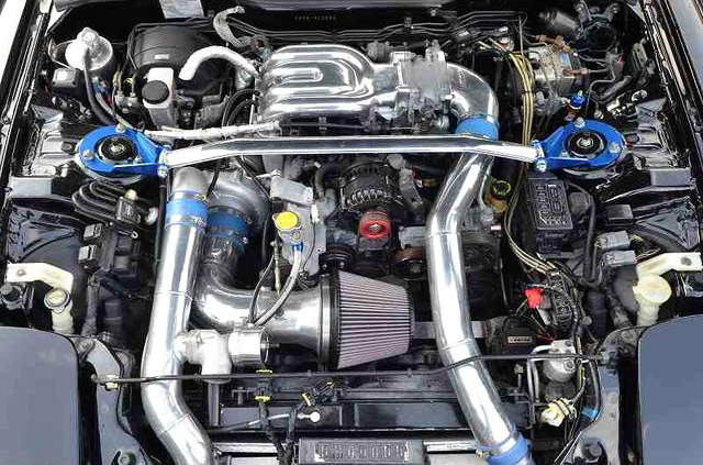 13B SIDE-PORT and HKS T45S SINGLE TURBO.