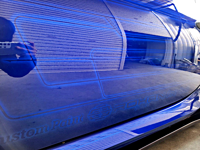 custom paint door of HKS WIDEBODY ZN8 TOYOTA GR86 RZ.