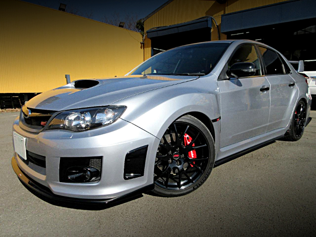 Front exterior of GVF IMPREZA WRX STI A-LINE.